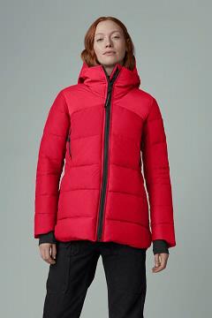 Chamarras Canada Goose Mujer Mexico - HyBridge Chaqueta De Plumas Rojos LS6128705
